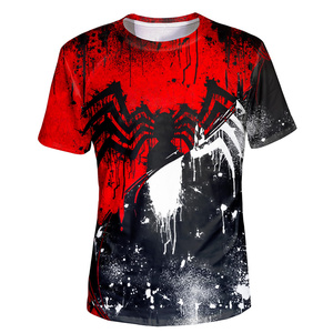 Men's 3D Printed Short Sleeve Summer T-<b>Shirt</b> Colorful O-Neck with Solid Pattern - Product Image 3