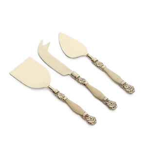 Couverts en acier inoxydable couverts couverts pour hôtel et restaurant nouveau look poignées en bois et vadrouille ensemble de fromage de table de dernière conception - Product Image 3