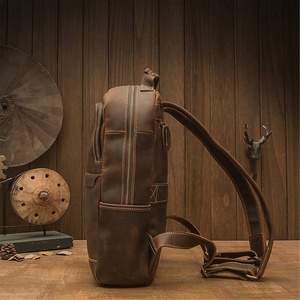 Unisex Casual Travel Leather <b>Backpack</b> Best Quality Lightweight Zipper Closure Durable Reliable OEM FBA Candy Polyester 20-36L - Product Image 4