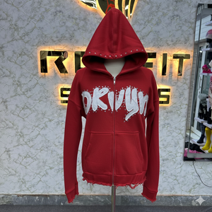 Sweat à capuche imprimé de qualité supérieure par le fabricant, design unique, fermeture éclair, noir, imprimé, fabriqué en usine, prix bas, sweat à capuche pour hommes, sweat à capuche pour hommes - Product Image 3