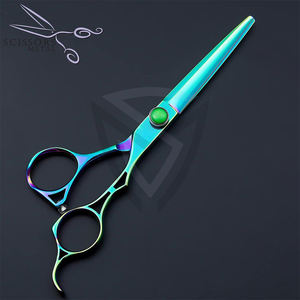 Tijeras de Peluquería Profesionales al por Mayor, Tijeras de Corte de Pelo de Acero Inoxidable Negras para Salón - Product Image 5