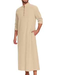 Acheter Omani Jubba Kandura avec des vêtements musulmans de style traditionnel en coton respirant pour adultes par les exportateurs - Product Image 4