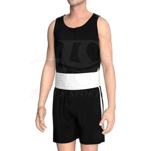 Combinaisons de boxe pour hommes, style 2025, couleurs personnalisées, 100% coton, respirantes, séchage rapide, service OEM, fabriquées au Pakistan - Product Image 5