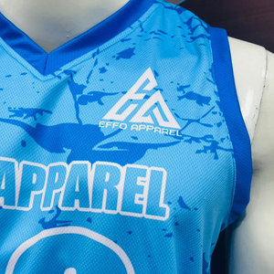 High Quality Heat-Transfer Printing Breathable Quick Dry Moisture-Wicking Unisex <b>Basketball</b> Uniform 100% Polyester High Quality - Product Image 4