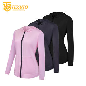 Sweat à capuche léger à manches longues UPF 50 + pour femmes respirant Full Zip Winter Workout Protection solaire avec col montant - Product Image 5
