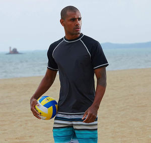 Camiseta Deportiva de Natación, Protección Solar, Secado Rápido, Tejido UPF para Actividades en Piscina y Océano - Product Image 4