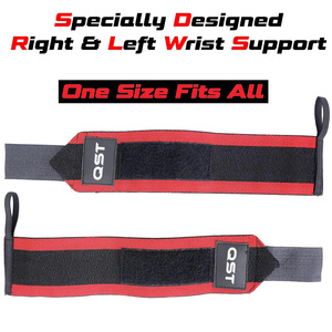 Offre Spéciale respirant entraînement poignet soutien enveloppe réglage optimal de la poignée Deadlift Powerlifting bracelet pour l'haltérophilie - Product Image 4