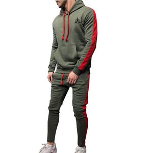 StreetLux Unisex Slim Fit Gym Wear Jogging Suit Diseño personalizado Chándal de hombre con capucha curvada empalmada para adultos en invierno - Product Image 5