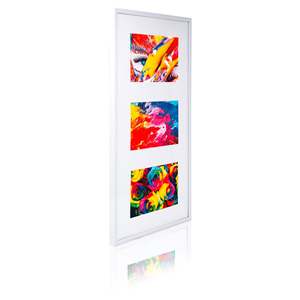 White <b>Plastic</b> Photo <b>Frame</b> 26.2 X 51.5 cm <b>Picture</b> <b>Frame</b> - Product Image 1