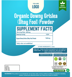 Extracto de hierbas en Polvo puro orgánico Downy Grislea Dhay Fool 100% suministrado directamente desde la India - Product Image 2