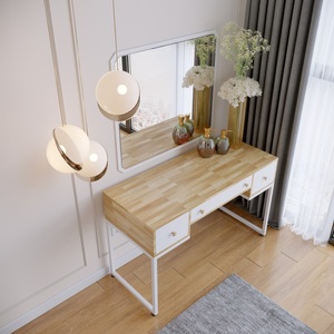 Tocador de Madera de Lujo Ministral con 3 Cajones, Madera Maciza BTD68011 para Dormitorio - Product Image 4