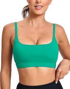 Soutien-gorge de sport sans bretelles pour femme, 100 % nylon, haute performance, avec logo frontal, motif personnalisé, respirant, qualité supérieure, prix d'usine - Product Image 1