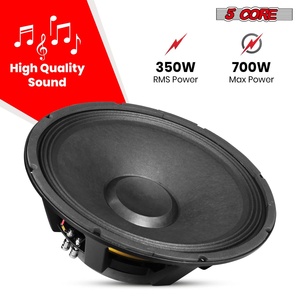 ลำโพงซับวูฟเฟอร์ 5 คอร์ 15 นิ้ว 350 วัตต์ RMS ฟูลเรนจ์ สำหรับงาน PA ดีเจ เสียงเบส 8 โอห์ม  อะไหล่เปลี่ยนได้ - Product Image 2