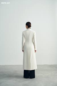 Manteau long de luxe pour femmes manteaux à simple boutonnage Bridget Maxi longueur vêtements d'hiver étiquettes personnalisées fabriquées au Vietnam - Product Image 4