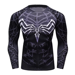 Vente en gros de t-shirts de compression à manches courtes pour hommes, MMA, BJJ, Jiu Jitsu, grappling, entraînement sportif, vêtements de fitness pour la salle de sport - Product Image 6