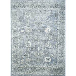 Alfombras de Lana Anudadas a Mano Erbe Blue con Diseño de Medallón Rectangular para Sala de Estar y Dormitorio - PKWL-4001 de Jaipur ZA para Adolescentes - Product Image 1