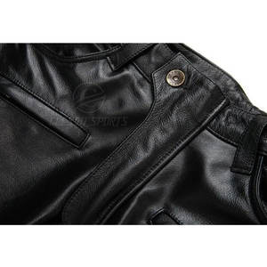 กางเกงหนังผู้ชายทรงสลิมฟิต แฟชั่นอินเทรนด์ สตรีทแวร์ ชุดลำลองสุดเท่ - Product Image 4