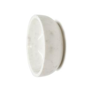 Bol de service en marbre blanc artisanal indien de qualité supérieure, vaisselle élégante sculptée à la main pour les maisons élégantes et la décoration de cuisine moderne - Product Image 4