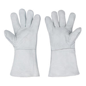 Venta al por mayor de calidad profesional resistente al calor guantes de barbacoa de cuero guantes de soldadura - Product Image 3