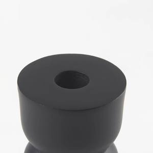Malta Small <b>Black</b> <b>Metal</b> <b>Candle</b> <b>Holder</b> is a <b>black</b>-colored <b>candle</b> <b>holder</b> made of <b>metal</b> Decor Decorative Accent Tabletop - Product Image 5