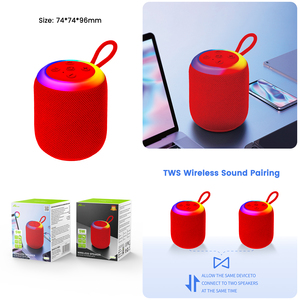 Home Digitalome KMS-M21-4 <b>Wireless</b> RGB LED Portable <b>Bluetooth</b> Speaker with Sound <b>Microphone</b> Battery Powered - Product Image 5