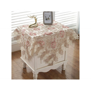 ผ้าปูโต๊ะผ้าฝ้ายปักลายดอกไม้สีขาวย่อยสลายได้ทางชีวภาพขนาด54x72นิ้วแห้งเร็วยั่งยืนเหมาะสำหรับงานแต่งงาน - Product Image 4