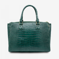 Nouveauté 2025 – Sacs à main pour femmes en cuir de crocodile véritable, durables, avec fermeture éclair – Sacs de luxe tendance et à la mode