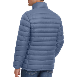OEM ODM Chaqueta acolchada cálida acolchada con cremallera y diseño de logotipo personalizado a prueba de viento de alta calidad para hombre - Product Image 2