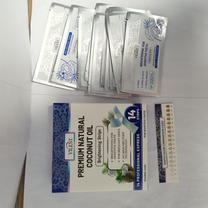 Patch de blanchiment des dents à la menthe à l'huile de noix de coco naturelle Bande éclaircissante pour les dents 14pc - Product Image 4