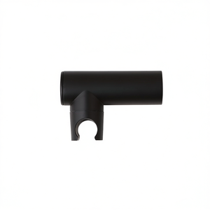 Support mural rond pour douche, finition noir mat, pour articles de bain et de toilette - Product Image 3