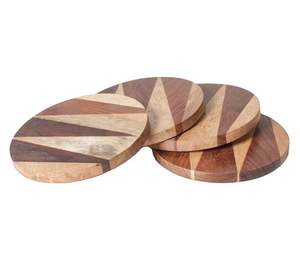 New Design style <b>anti</b> <b>slip</b> hexagon split resin tea coffee cup wedding epoxy marble wood resin coaster And Best selling Coaster - Product Image 1