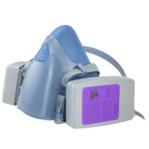 Masker Gas kimia dapat digunakan kembali Respirator setengah wajah silikon 7502 kualitas tinggi digunakan dengan 6003 kartrid Gas 7093 Filter partikulat - Product Image 4