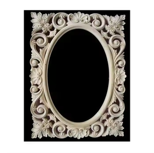 กรอบกระจกติดผนังไม้สไตล์โบราณแบบพรีเมี่ยมพร้อมงานแกะสลักดอกไม้ที่สลับซับซ้อนเหมาะสำหรับการตกแต่งบ้านโดยอุตสาหกรรม Azora - Product Image 5