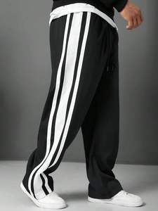 Pantalons longs décontractés pour hommes Séchage rapide Jambes droites Décontractés Entraînement Coureurs Vêtements de sport Taille élastique Bas actifs Quotidien OEM - Product Image 2