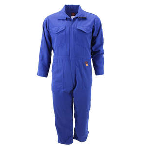 Vêtements de travail en coton sergé ignifuge Vêtements de sécurité respirants de protection avec protection de niveau D pour un usage industriel - Product Image 1