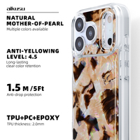 Aikusu Accessoires de mode personnalisés Cute Girl Nacre Phone case pour iPhone 17 16 15 14 13 12 11 Pro Max