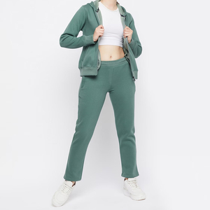 Ensemble de survêtement d'hiver personnalisé pour femme, nouvelle collection, coupe ajustée, chemise à manches régulières, respirant, écologique, 100 % coton, grandes tailles - Product Image 4