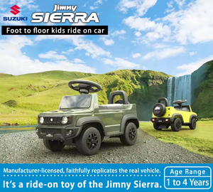 Best Quality Plastic <b>Ride</b>-<b>On</b> Toy Suzuki Jimny SIERRA Foot Push Toy <b>for</b> <b>Kids</b> 2-4 Years Japanese Licensed Baby Toy - Product Image 2