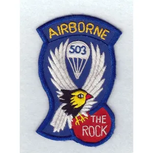 pakistan manufacturer whole sale 503rd Airborne Infantry Regiment hand stitched patches | security uniforms pocket pacthes