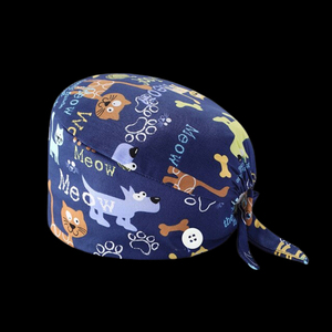 Ajustement de haute qualité taille personnalisée coton bonnet chirurgical chapeaux de gommage hôpital médecin infirmière bonnet de gommage - Product Image 2