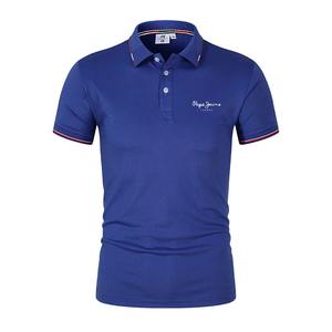 เสื้อโปโลสำหรับผู้ชายเสื้อยืดกอล์ฟผ้าฝ้ายปักลาย100% ระบายอากาศได้สำหรับเสื้อโปโลเสื้อพิมพ์ลาย - Product Image 2