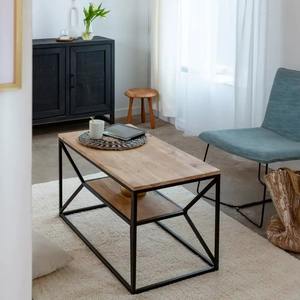 Mesa de Centro Moderna de Dos Niveles de Madera Maciza - Muebles para el Hogar Duraderos y Ecológicos - Product Image 3