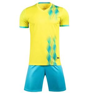 Conjunto de Camiseta de Fútbol para Hombre y Niños, Colores Personalizados (Amarillo/Morado/Rojo), Uniforme de Fútbol con Nombre Personalizado, Número DIY y Logotipo Personalizado - Product Image 3