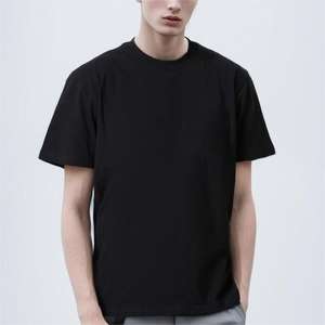 Camisetas personalizadas de algodón de alta calidad de 240gsm para hombre, camiseta de marca con su logotipo o diseño, Camiseta extragrande de peso pesado para hombre - Product Image 4