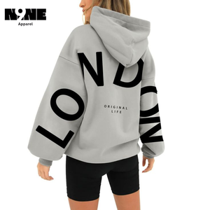 Casual Eco-Friendly Knitted Hoodies with Breathable <b>Drop</b> Shoulder Figures Winter Streetwear with Front Logo Hooded Collar - Product Image 6