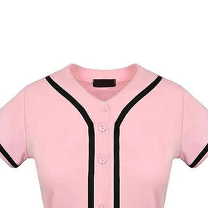 Design personnalisé Broderie Imprimé Baseball Jersey Femmes À Manches Courtes Vêtements De Sport Respirant À Séchage Rapide Polyester Baseball Chemises - Product Image 5