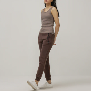 Verano Sexy espalda descubierta camiseta sin mangas mujer chaleco sin mangas calidad de punto camisetas sin mangas mujeres Casual Color sólido fitness chaleco - Product Image 5