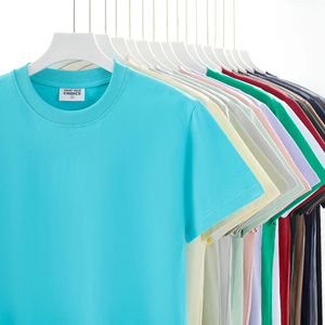 Solid Color Crew Neck Short Sleeve <b>T</b> <b>Shirt</b> Loose Fit Woven Tee Casual Unisex Streetwear - Product Image 5