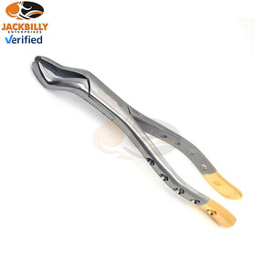 Fórceps de extracción dental Premium 10S Molar superior Extracción de dientes universal Instrumentos médicos Picos dentados de acero inoxidable Oro - Product Image 2