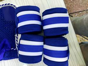 Bandages de sport Polo Wraps pour 2 à 4 chevaux, accessoires équestres, équipement pour chevaux, polaire personnalisable - Product Image 4